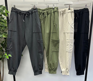 Tanya Cargo Joggers 8-16 Slate - Susie's Boutique