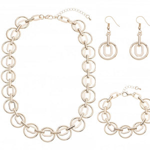 Chain Link Gold  Bracelet B437 - Susie's Boutique