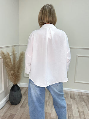 Skylar Oversized Boxy Shirt 10-18 White
