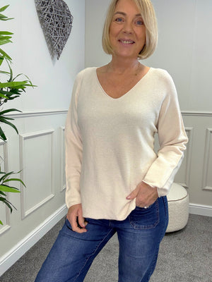 Sophia Soft Knit V-Neck Jumper 8-16