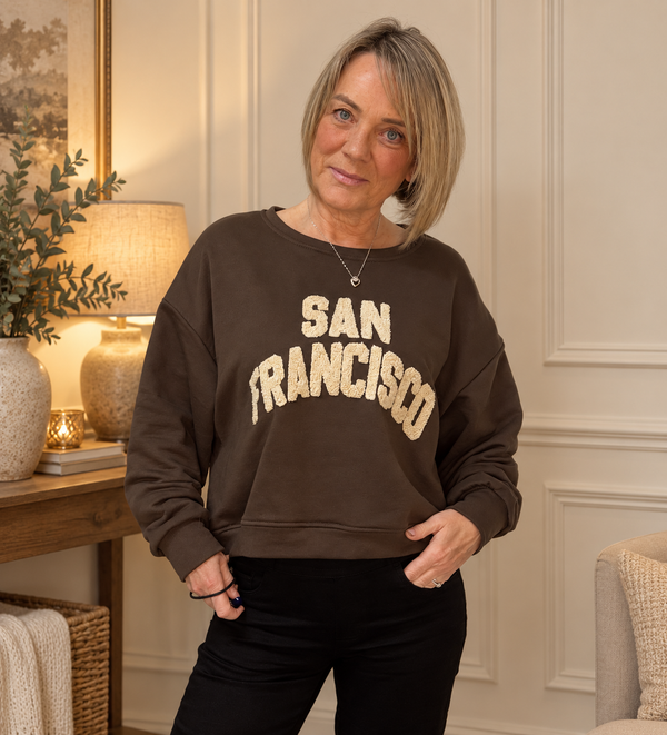 San Francisco Sweatshirt – Chocolate