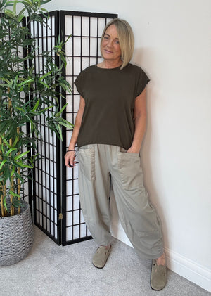 Lauren Barrel Cocoon Jogger/Pants 8-20 Mocha