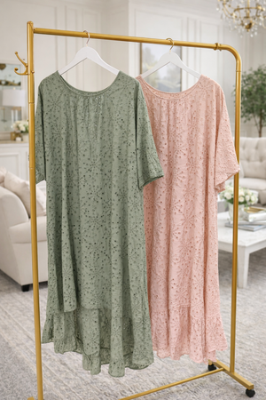 Broderie Smock Dress 12-22