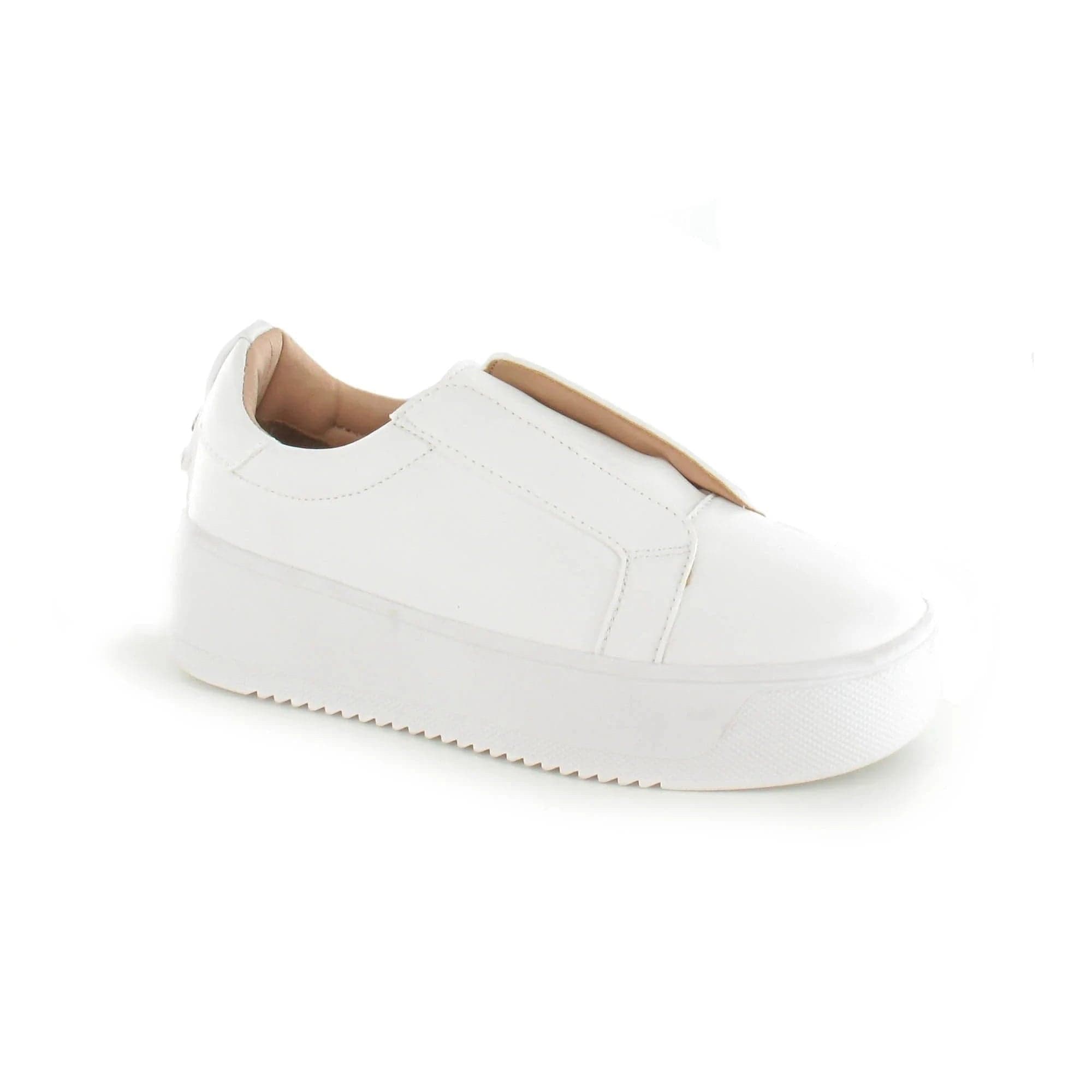 Riva Slip-On Platform Trainers White