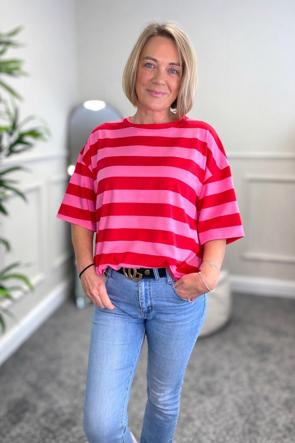 Marnie Stripe Cotton T-Shirt 8-16