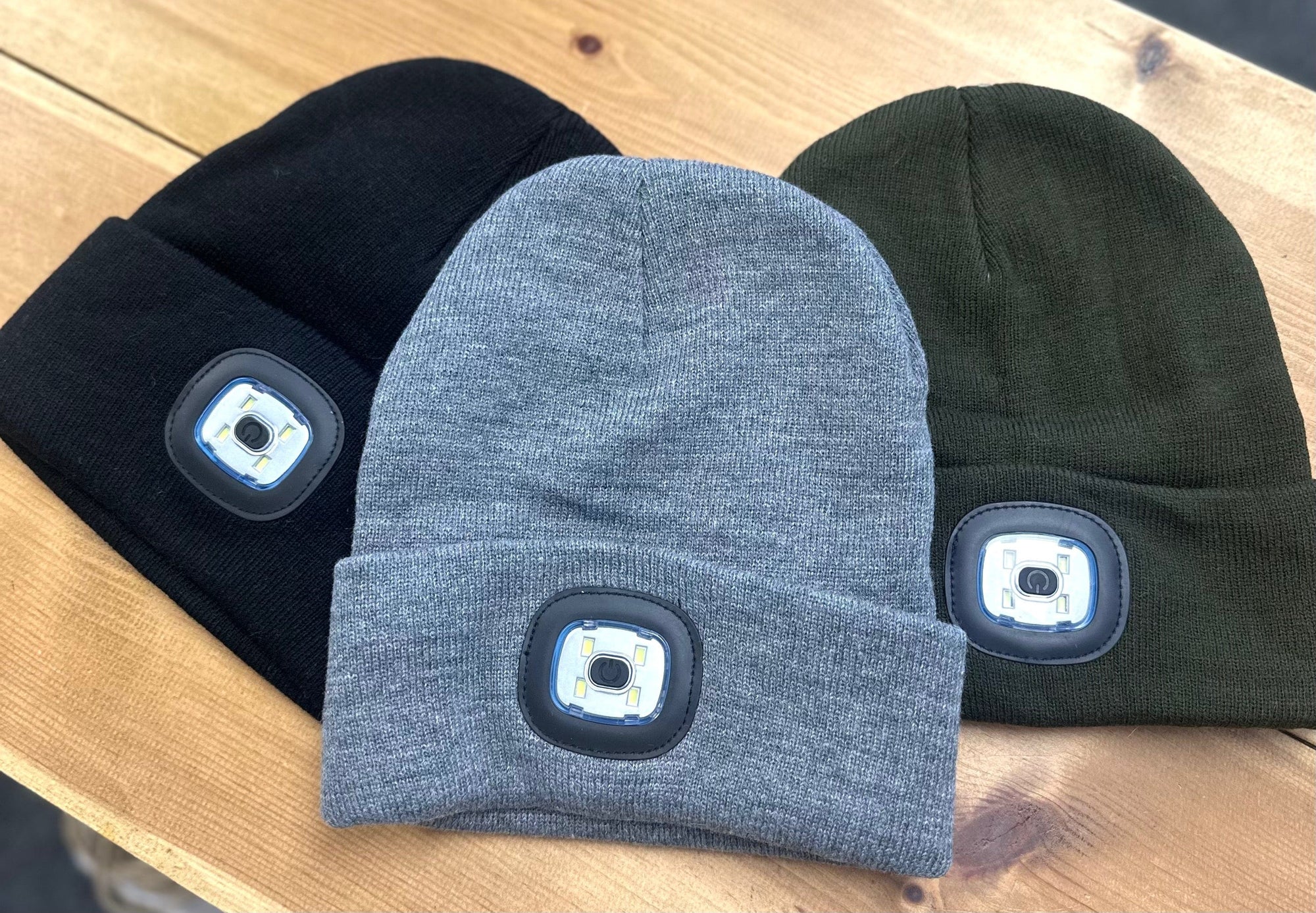 LED Lighted Beanie Hat ( 3 Colours)Dog Walking, Night Jogging  etc - Susie's Boutique