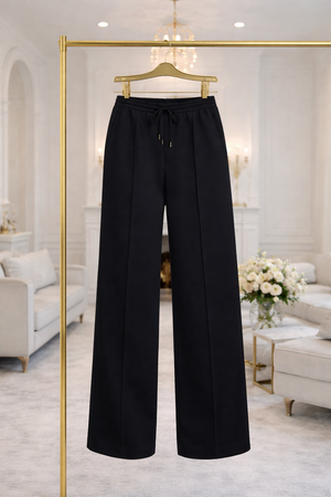 Alexandria Wide Straight Leg Trousers 8-18 Black