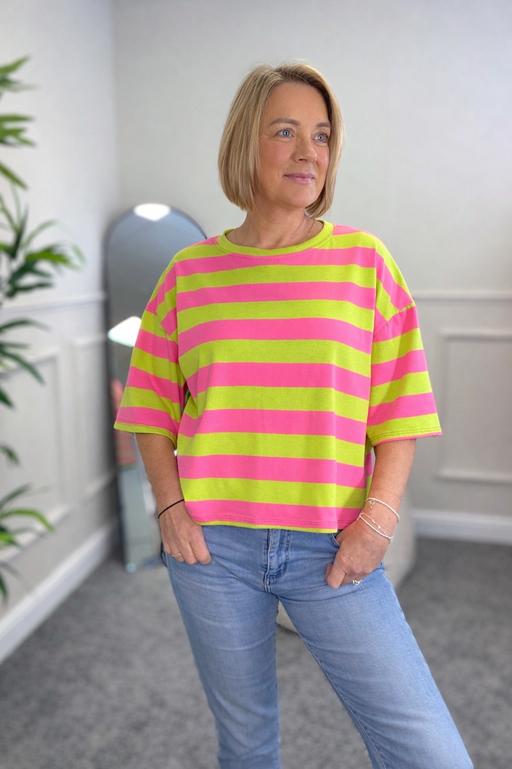 Marnie Stripe Cotton T-Shirt 8-16