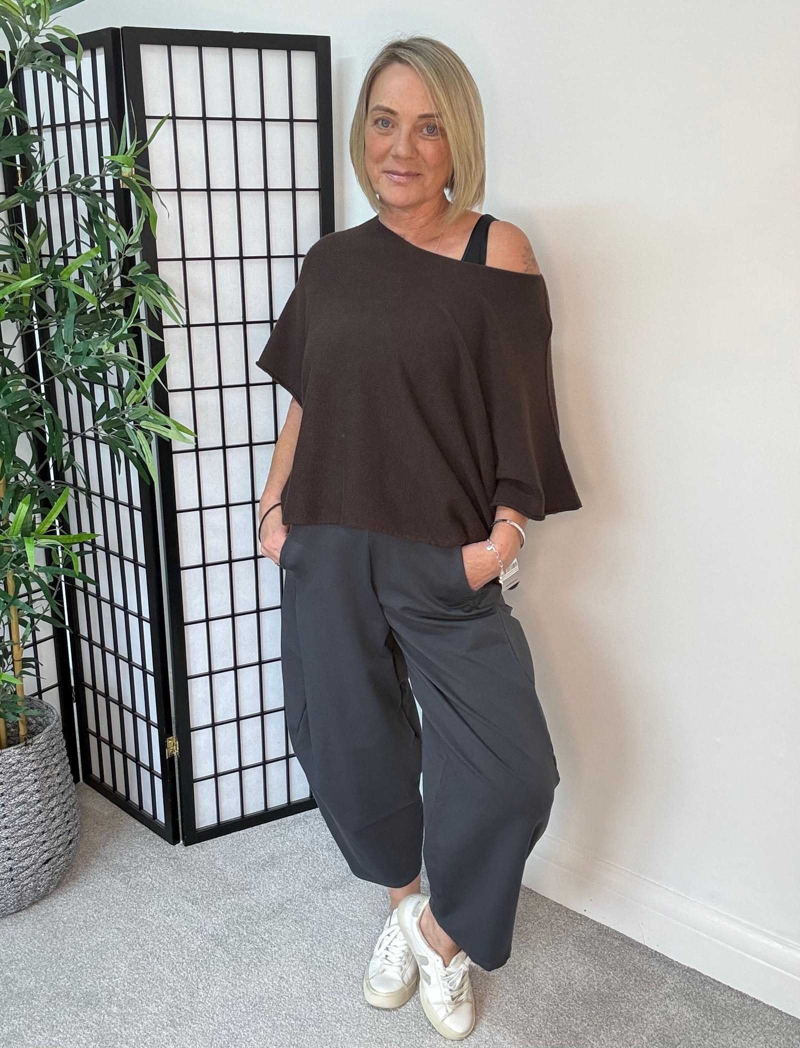 Georgia Barrel Cocoon Trousers / Joggers 8-20 Slate