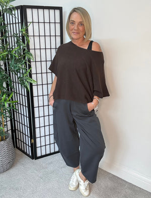 Georgia Barrel Cocoon Trousers / Joggers 8-20 Slate