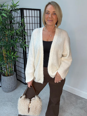 Freya Open Cardigan – Cream