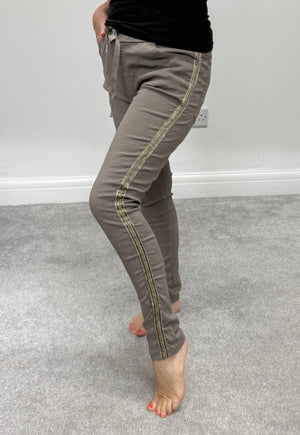 Side stripe luxury stretch joggers   8-16 NO RETURNS ON SALE ITEMS
