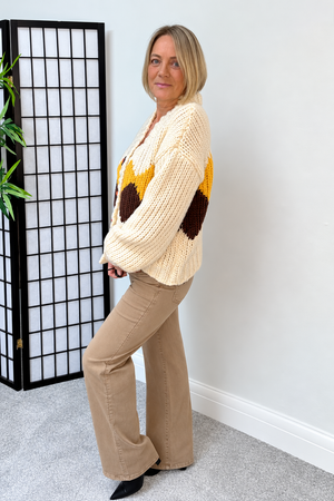Dolly Chunky Argyle Cardigan