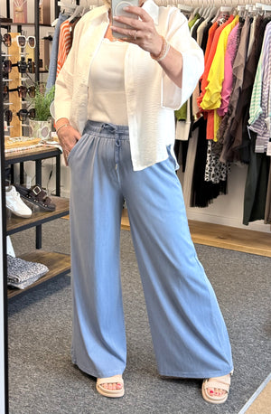 Tessa Soft Drape Wide-Leg Trousers 10-18
