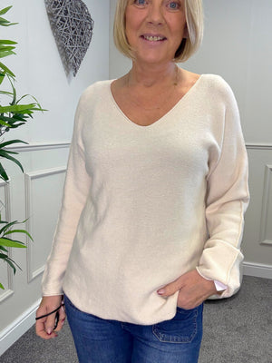 Sophia Soft Knit V-Neck Jumper 8-16