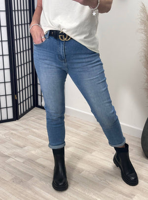 G-Smack Emily Mom Fit Jeans 8-22 Denim - Susie's Boutique