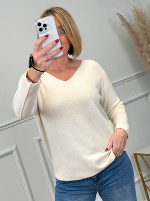 Sophia Soft Knit V-Neck Jumper 8-16
