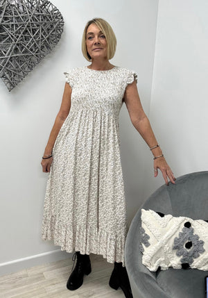 Irina Ditsy Print Midi Dress 8-16 - Susie's Boutique