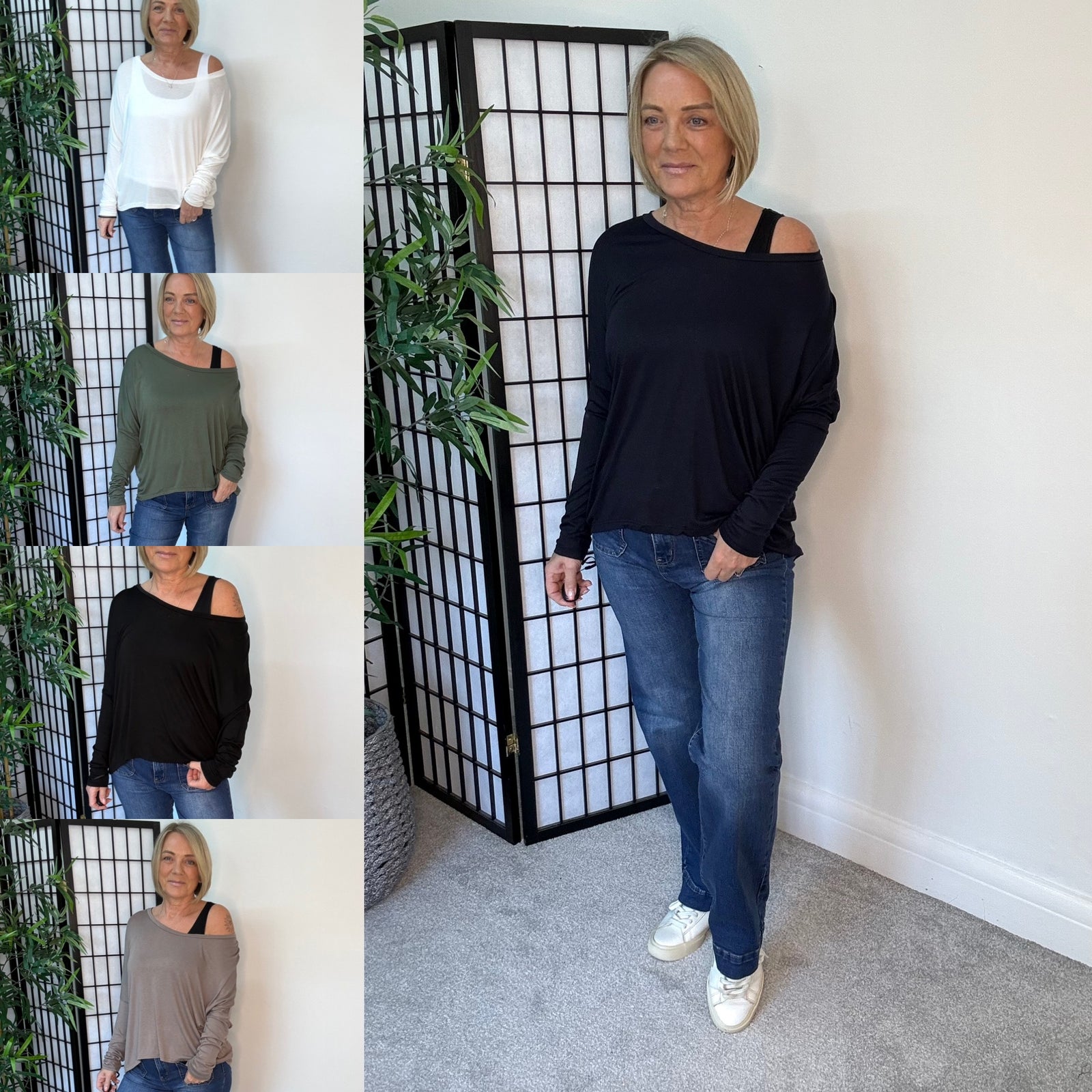 Hallie Scoop Hem Sleeved Top 8-20 more colours