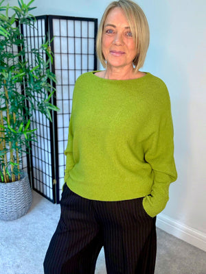 Wren Batwing Jumper 10-18 Olive