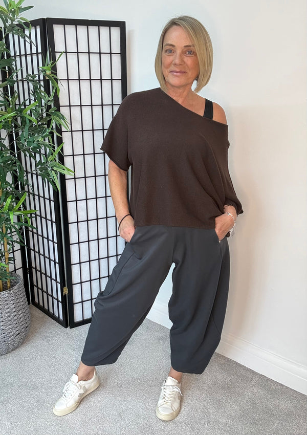 Georgia Barrel Cocoon Trousers / Joggers 8-20 Slate