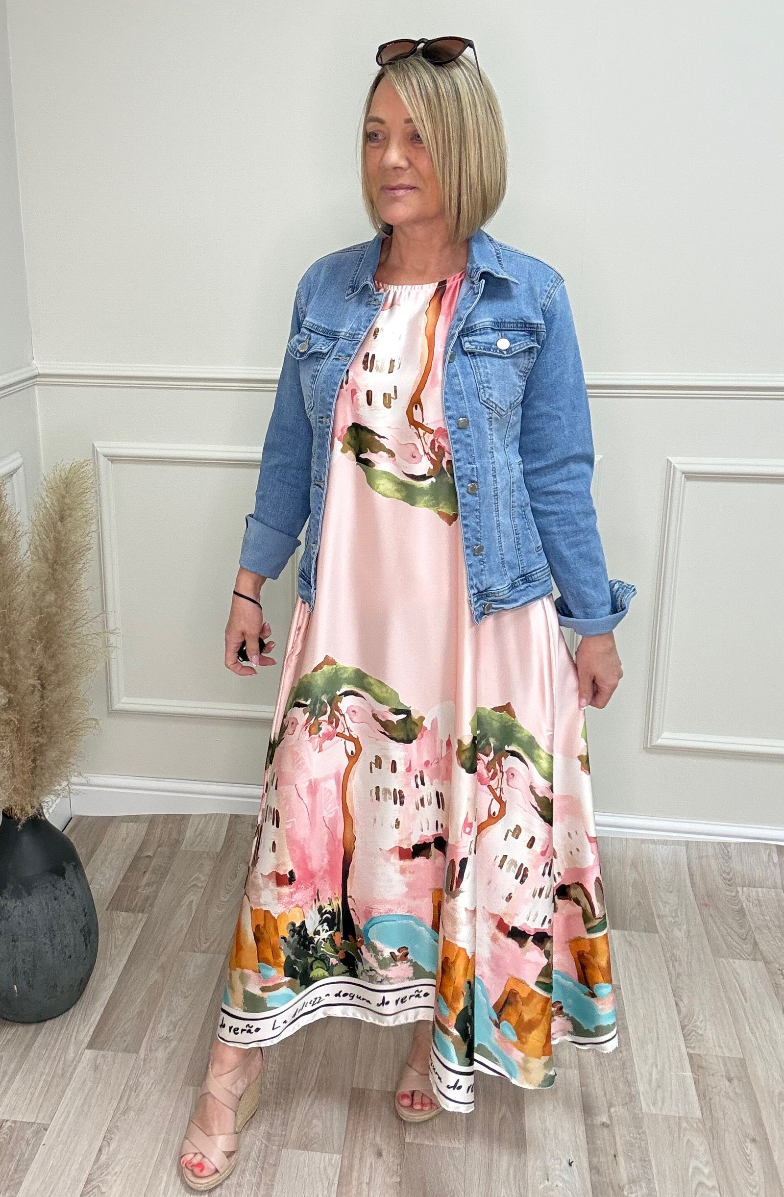 Solea Santorini Maxi Dress Pink