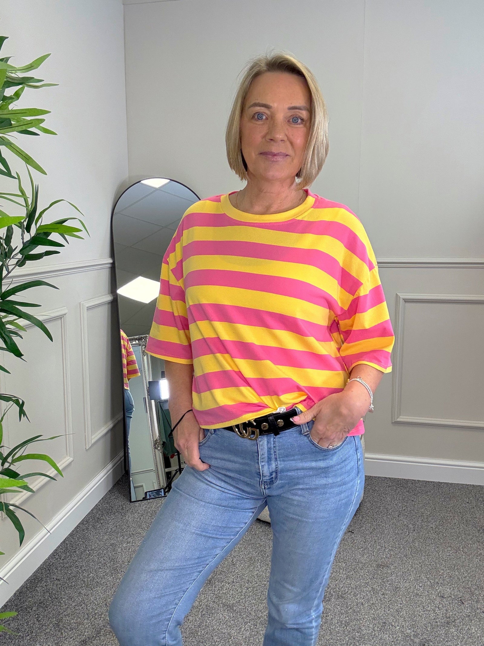 Marnie Stripe Cotton T-Shirt 8-16