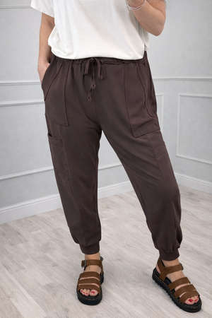 Tanya Cargo Joggers 8-16 Chocolate