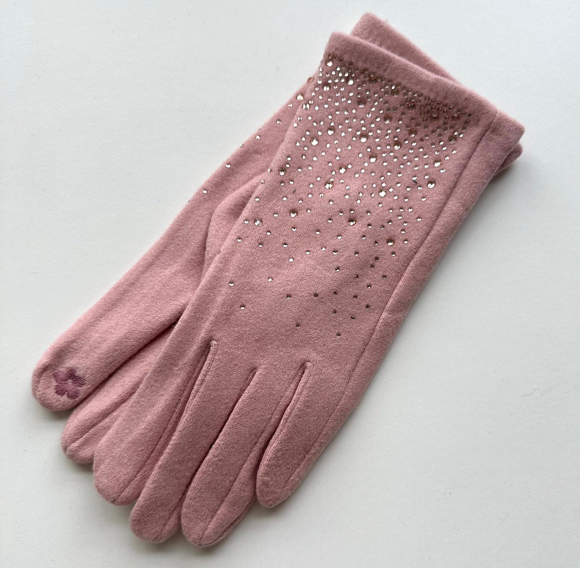 Diamante Detail Gloves ( 4 Colours) - Susie's Boutique