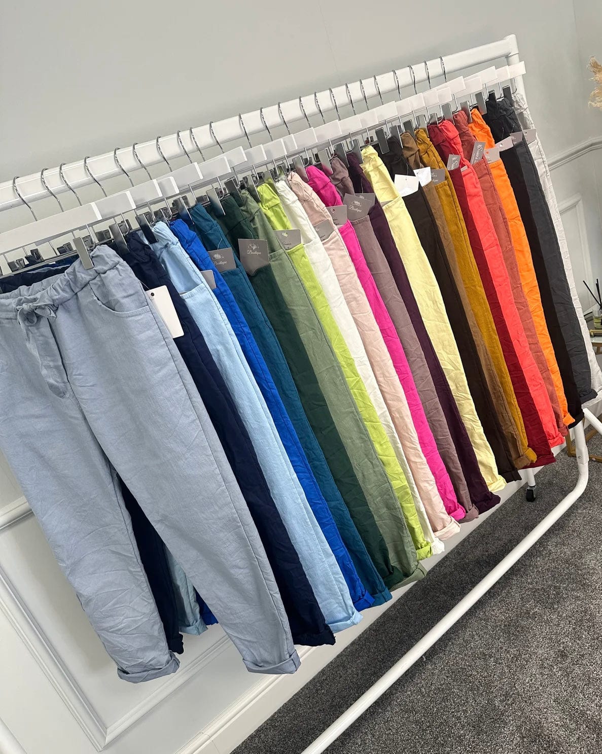 Julia Stretch Magic Trousers 8-22 Rust - Susie's Boutique