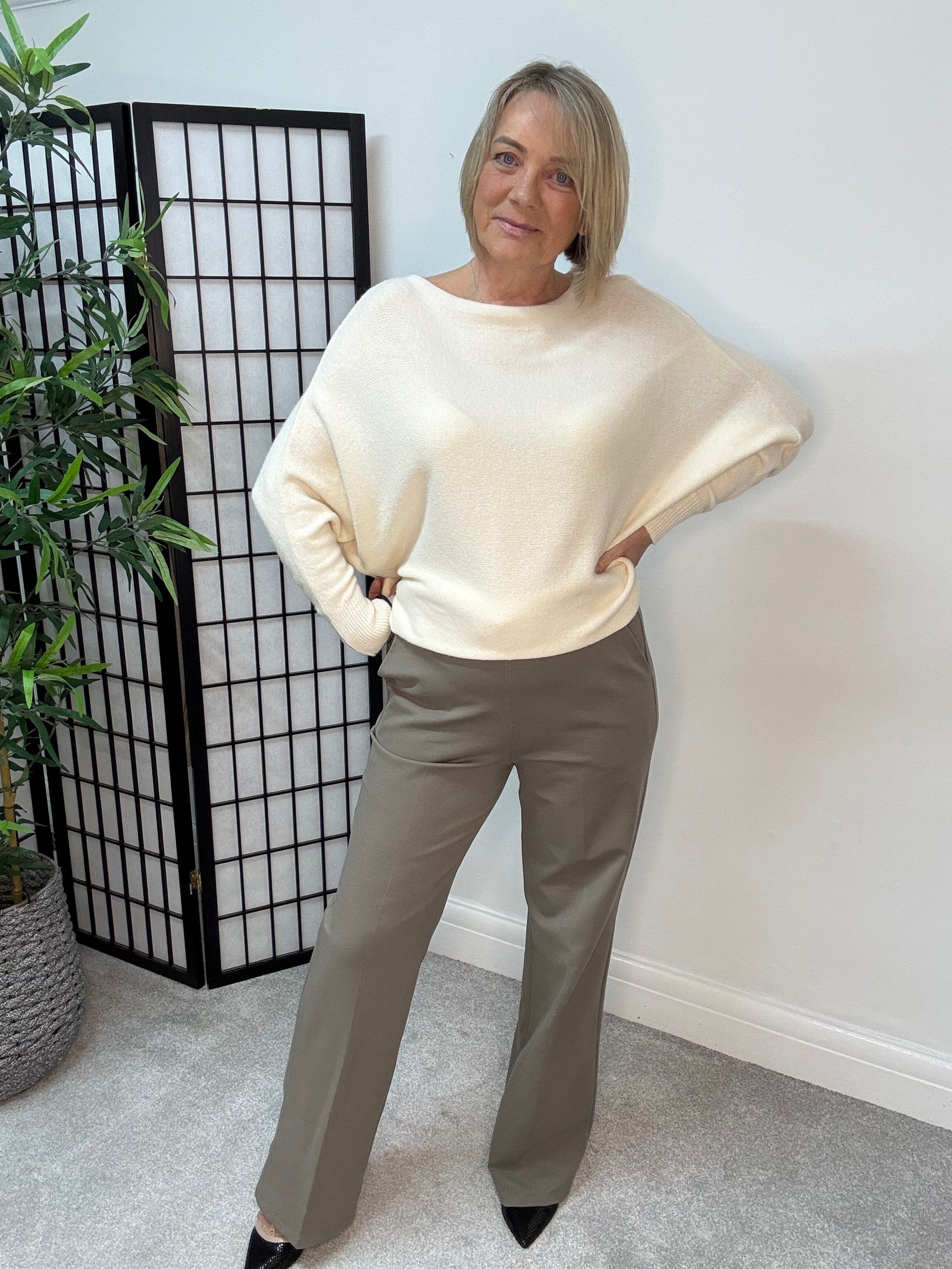 Wren Batwing Jumper 10-18 Ivory