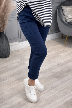 Julia Stretch Magic Trousers 8-22 Navy