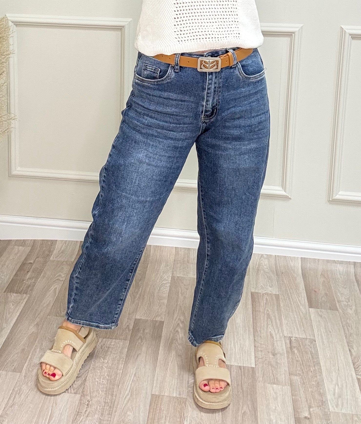 Josie Barrel Leg Stretch Jeans Size 10-20