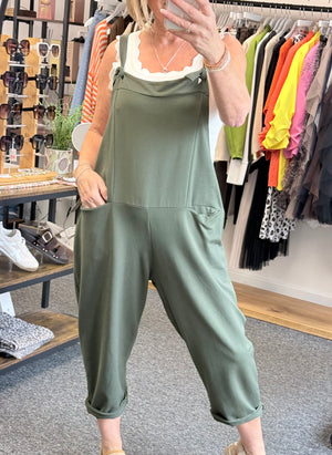 Nina Jersey Barrel Dungarees 8-16
 Khaki