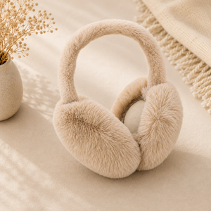 Luxury Plush Faux-Fur Foldable Earmuffs gift boxed