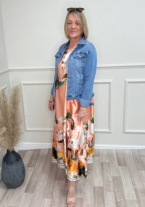Solea Santorini Maxi Dress Peach