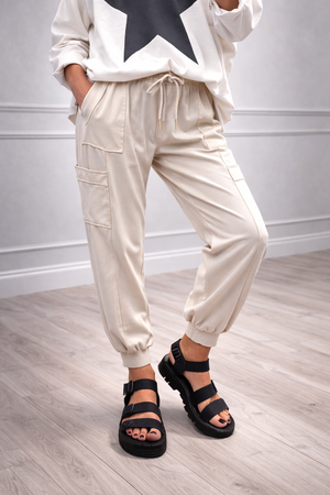 Tanya Cargo Joggers 8-16 Sand