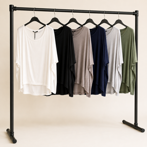 Hallie Scoop Hem Sleeved Top 8-20 more colours