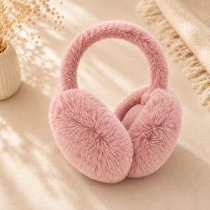 Luxury Plush Faux-Fur Foldable Earmuffs gift boxed