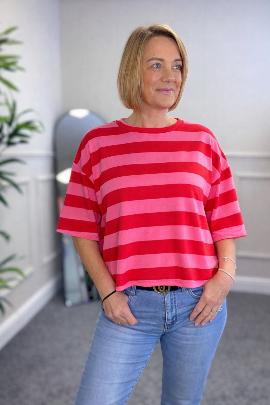 Marnie Stripe Cotton T-Shirt 8-16
