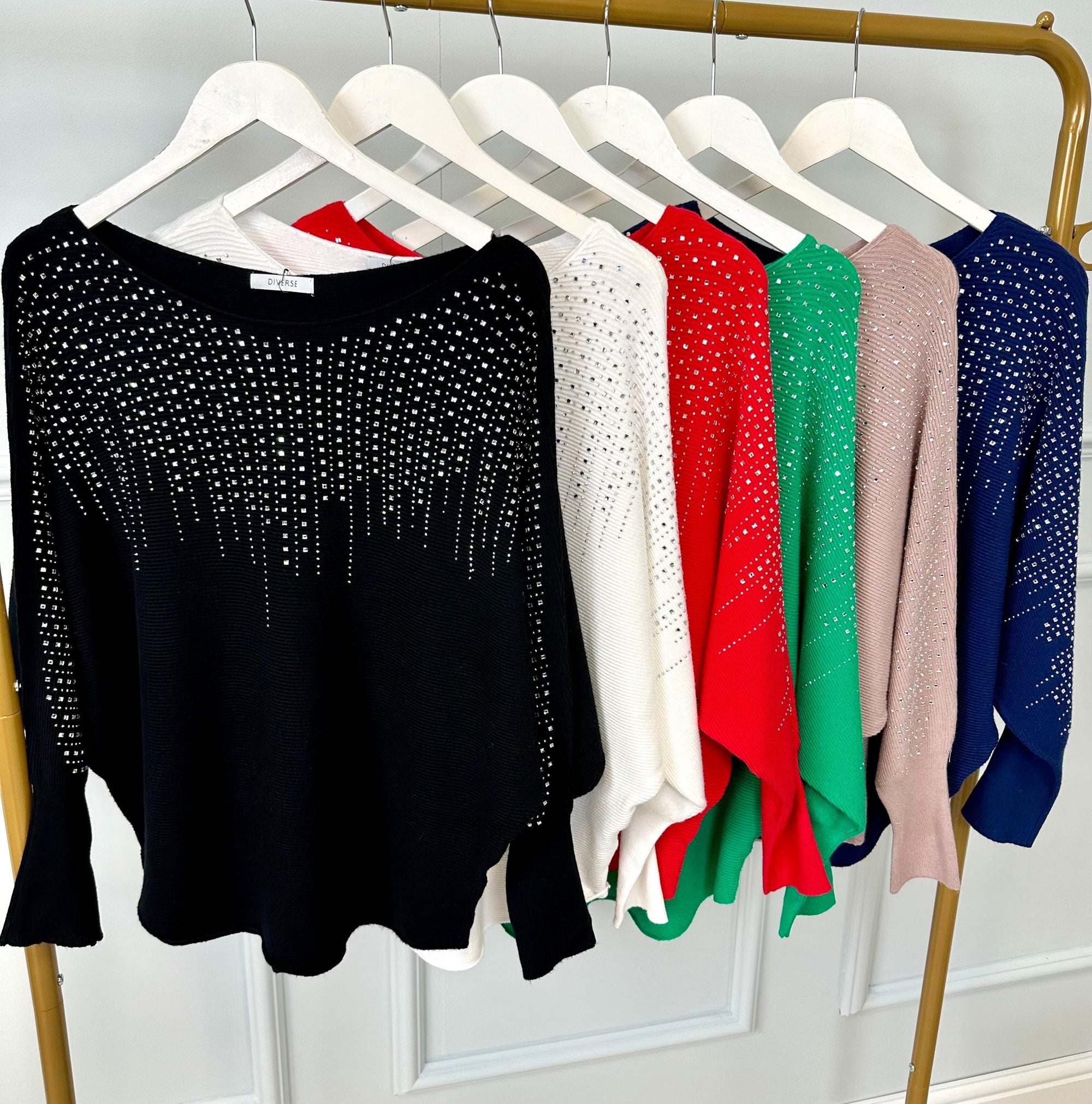Twinkle Burst Sequin Jumper 8-16 Black
