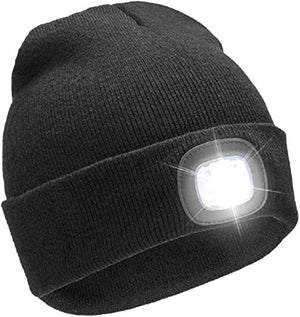 LED Lighted Beanie Hat ( 3 Colours)Dog Walking, Night Jogging  etc