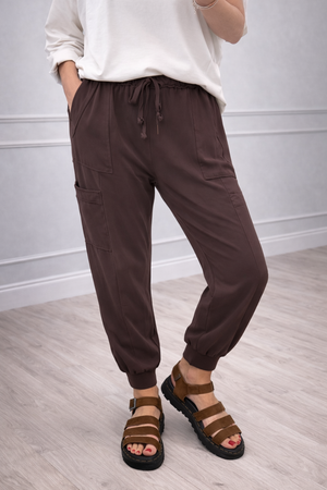 Tanya Cargo Joggers 8-16 Chocolate