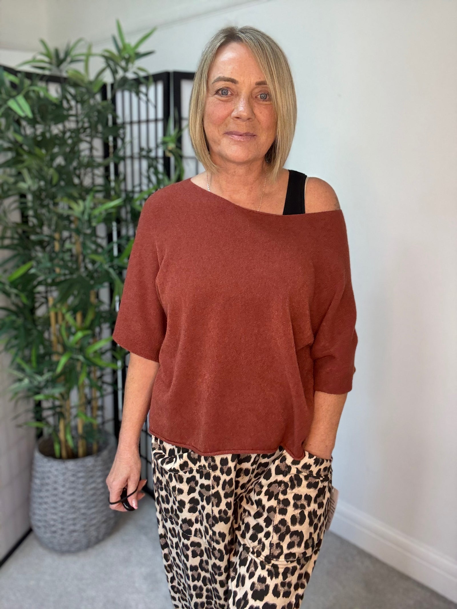 Serelai Luxe Wide-Sleeve Jumper 8-18 Autumn Spice