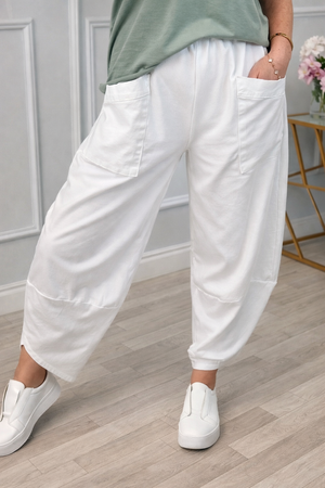Lauren Barrel Cocoon Jogger/Pants 8-20 White