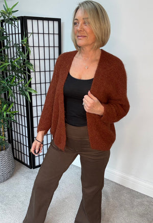 Freya Open Cardigan – Autumn Spice