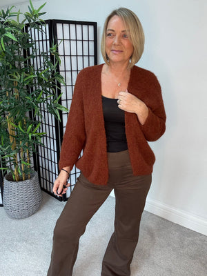 Freya Open Cardigan – Autumn Spice
