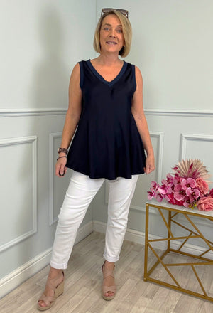 Elsa Satin Front Swing Vest 10-18 NO RETURNS ON SALE ITEMS - Susie's Boutique