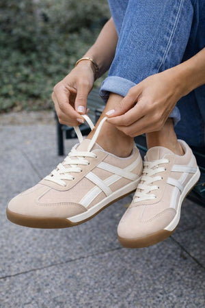 Retro Lace-Up Trainers