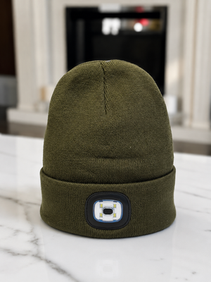 LED Lighted Beanie Hat ( 3 Colours)Dog Walking, Night Jogging  etc